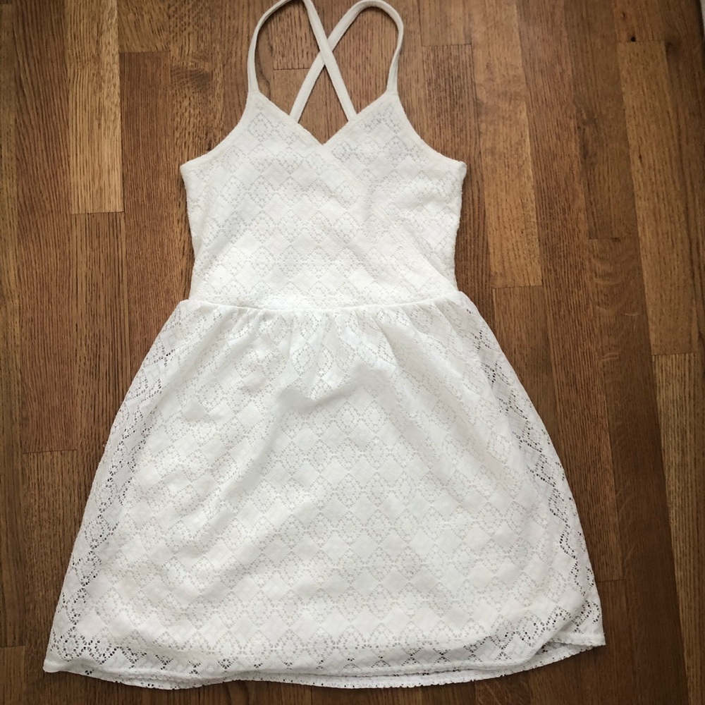 white lace dress